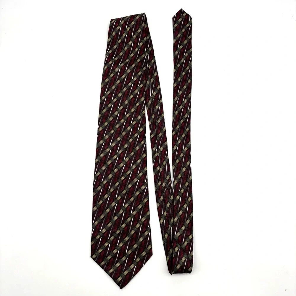 Lot of 3 1980s Louis Roth 100% Silk Multicolor Abstract Neckties 60